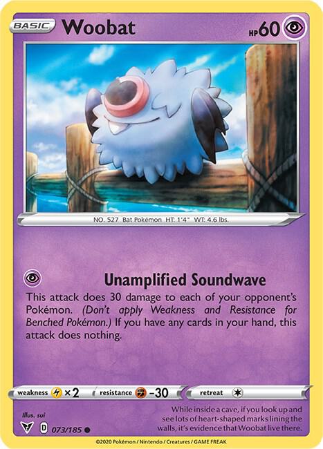 Pokemon Woobat 73/185 Vivid Voltage