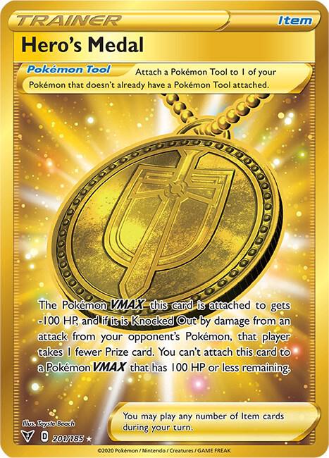 Pokemon Hero's Medal 201/185 Vivid Voltage