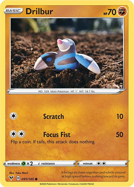 Pokemon Drilbur 91/185 Vivid Voltage