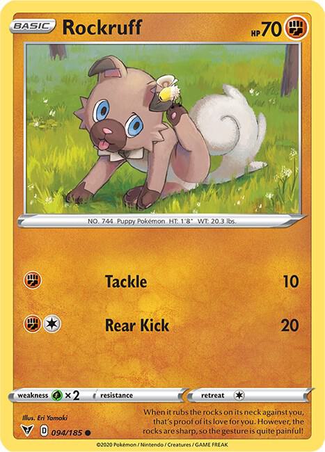 Pokemon Rockruff 94/185 Vivid Voltage