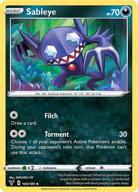 Pokemon Sableye 105/185 Vivid Voltage