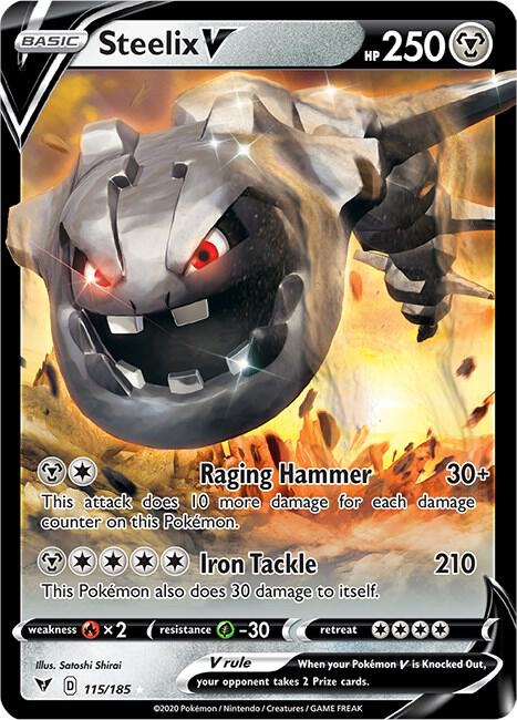Pokemon Steelix V 115/185 Vivid Voltage