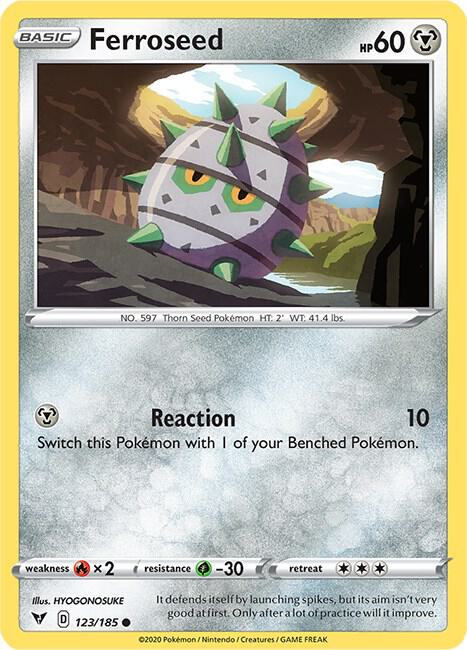Pokemon Ferroseed 123/185 Vivid Voltage