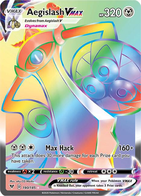 Pokemon Aegislash VMAX 190/185 Vivid Voltage
