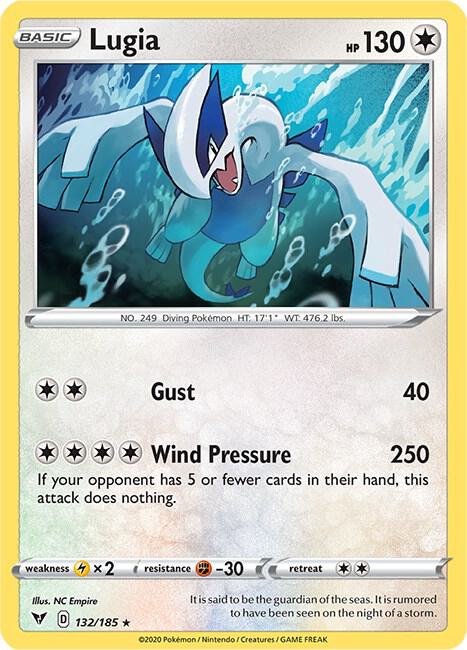 Pokemon Lugia 132/185 Vivid Voltage
