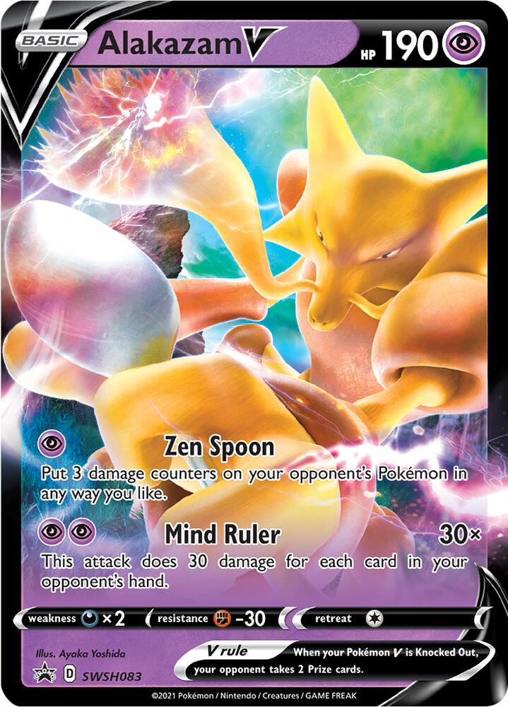 Pokemon Alakazam V SWSH083 SWSH Black Star Promos