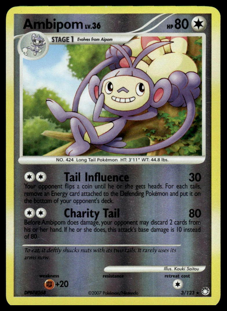 Pokemon TCG Ambipom #3/123 Mysterious Treasures
