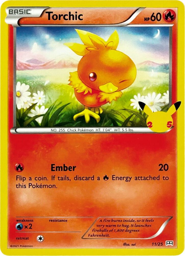 Pokemon Torchic 11/25 McDonald's Collection 2021