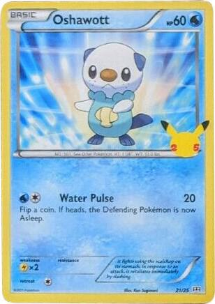 Pokemon Oshawott 21/25 McDonald's Collection 2021