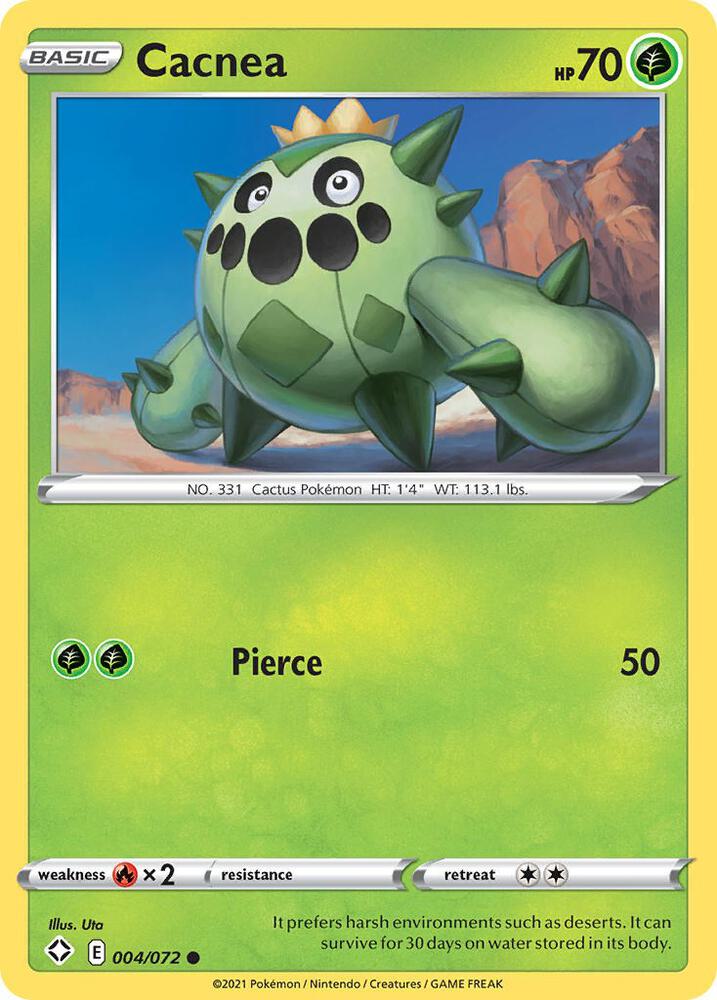 Pokemon Cacnea 4/72 Shining Fates