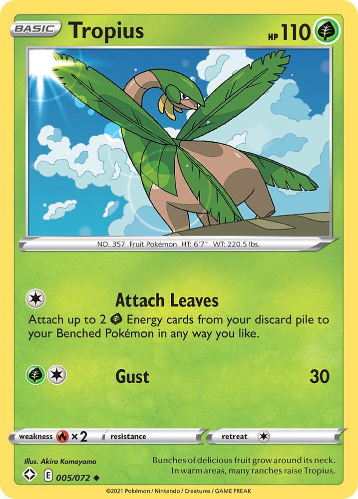 Pokemon Tropius 5/72 Shining Fates