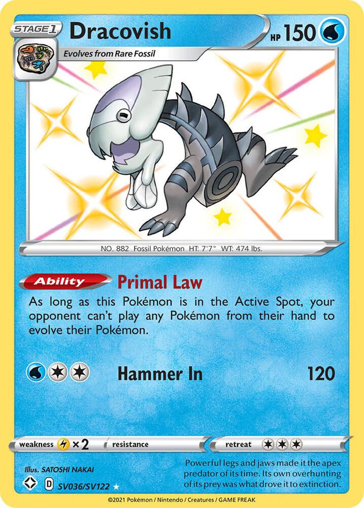 Pokemon Dracovish SV036/SV122 Shining Fates