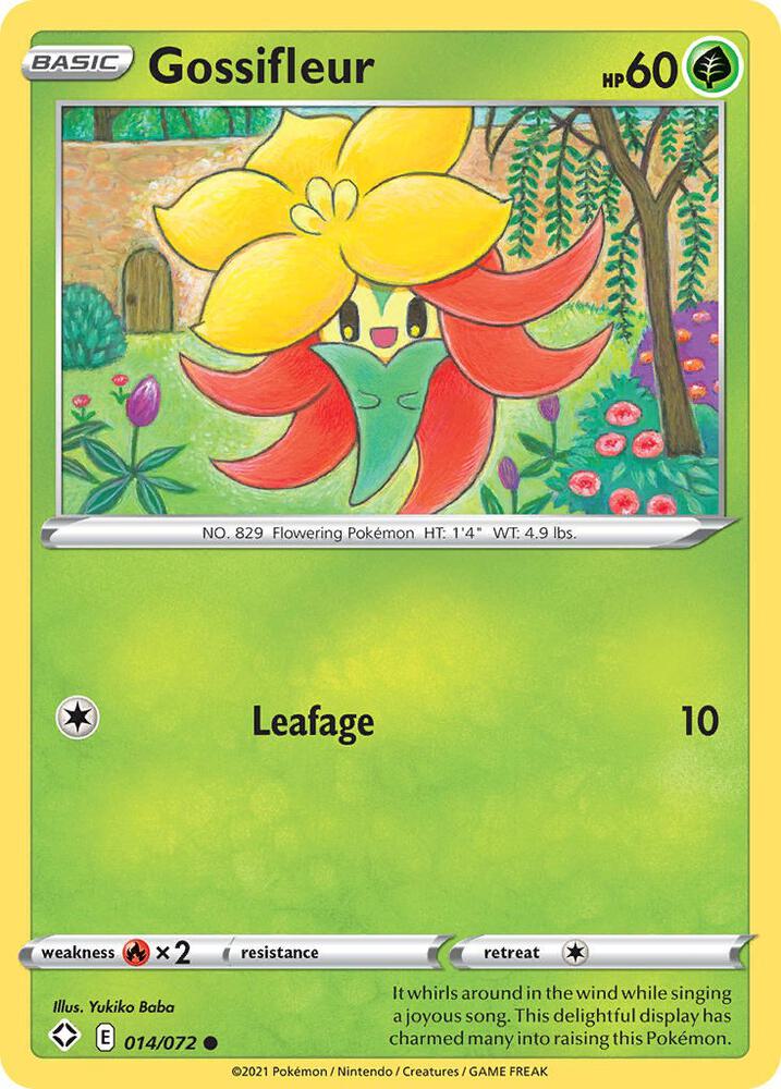 Pokemon Gossifleur 14/72 Shining Fates