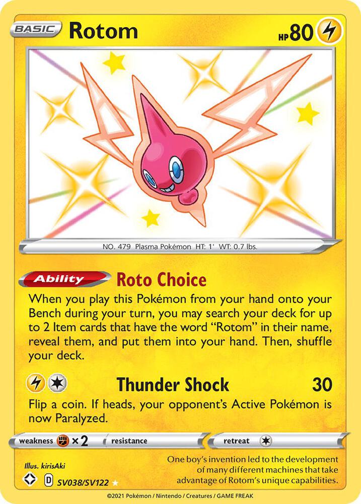 Pokemon Rotom SV038/SV122 Shining Fates