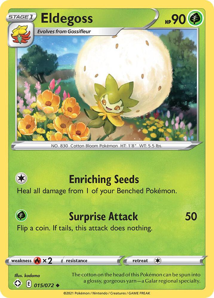 Pokemon Eldegoss 15/72 Shining Fates