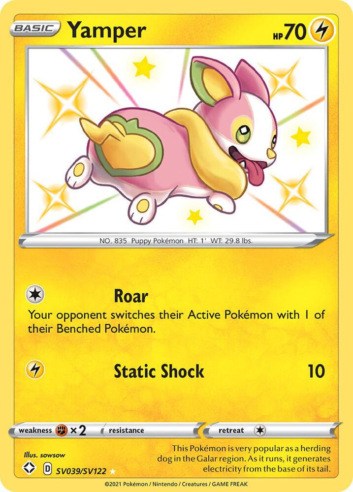 Pokemon Yamper SV039/SV122 Shining Fates