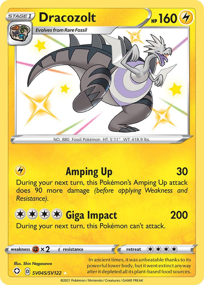 Pokemon Dracozolt SV045/SV122 Shining Fates