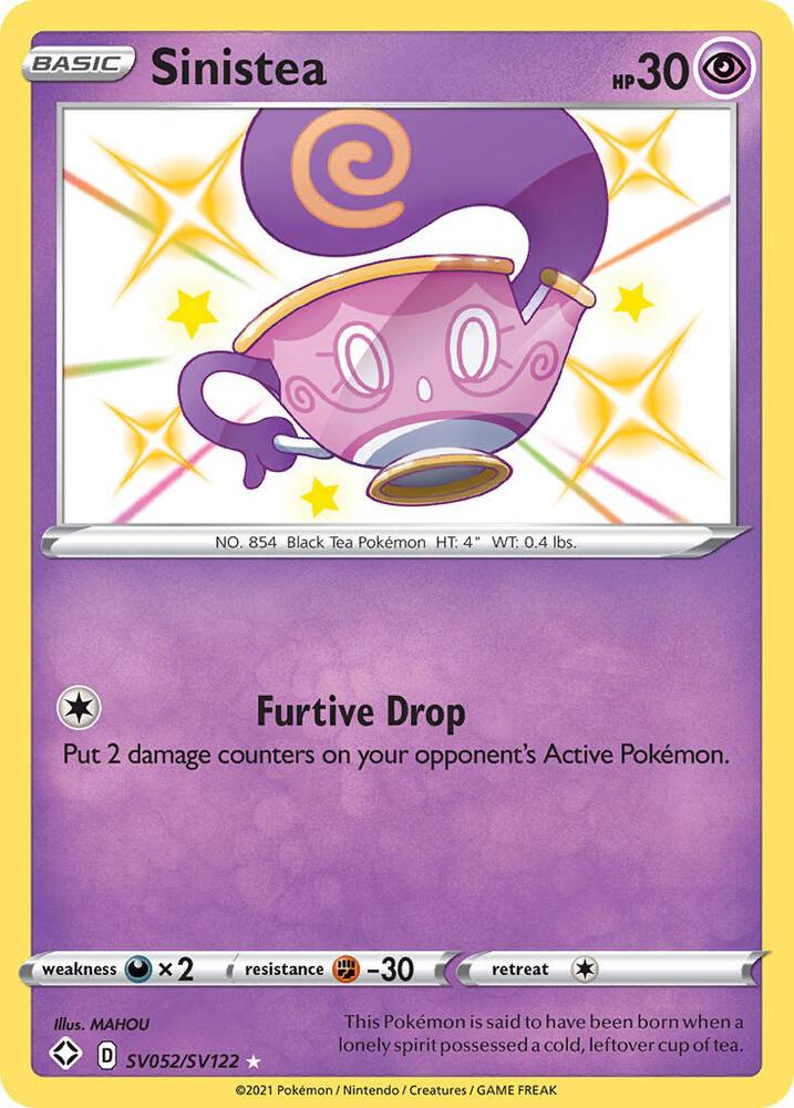 Pokemon Sinistea SV052/SV122 Shining Fates