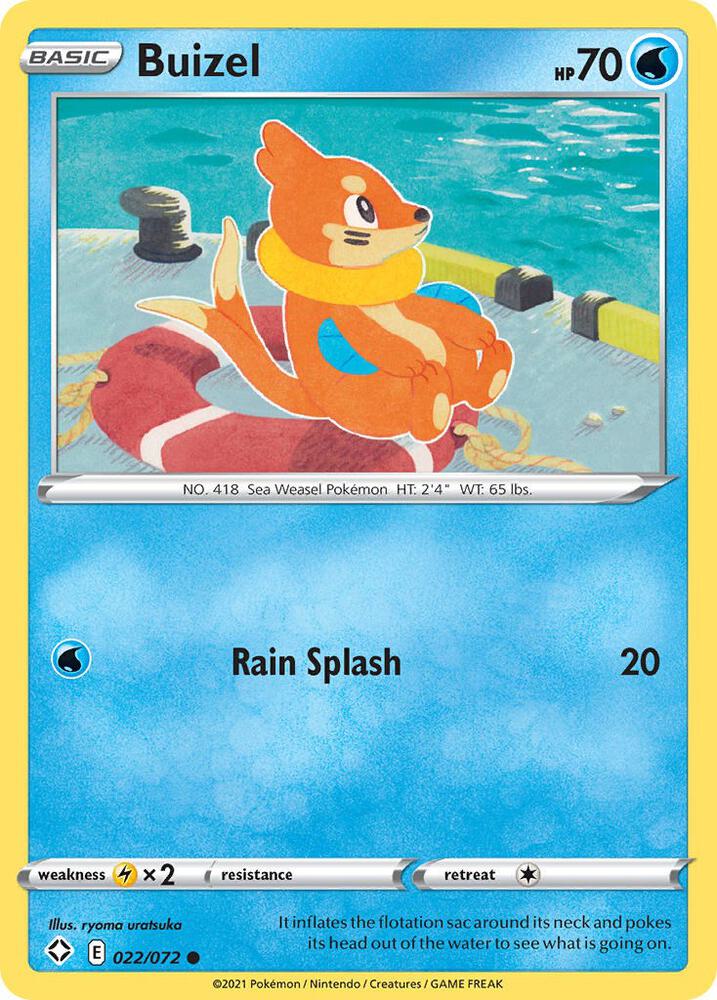 Pokemon Buizel 22/72 Shining Fates