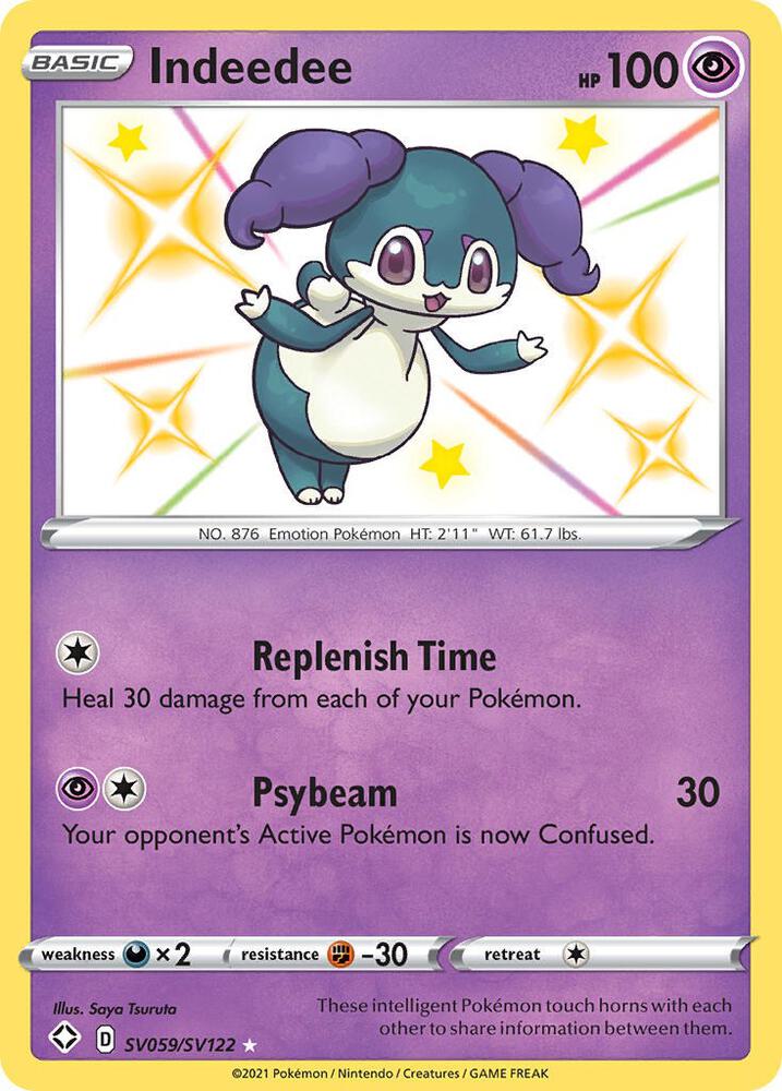 Pokemon Indeedee SV059/SV122 Shining Fates