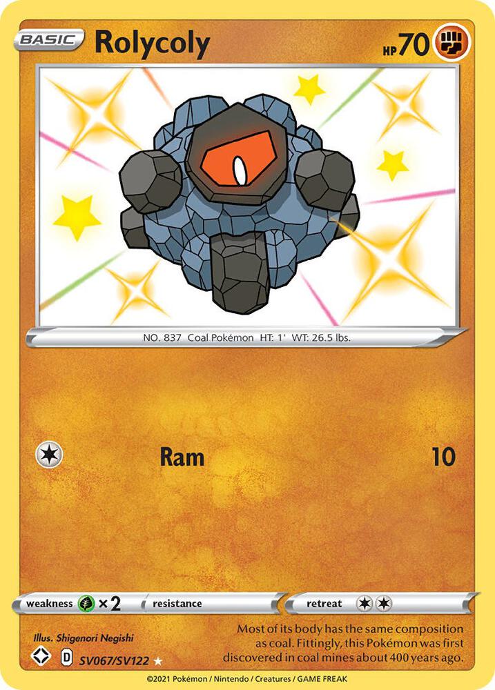 Pokemon Rolycoly SV067/SV122 Shining Fates