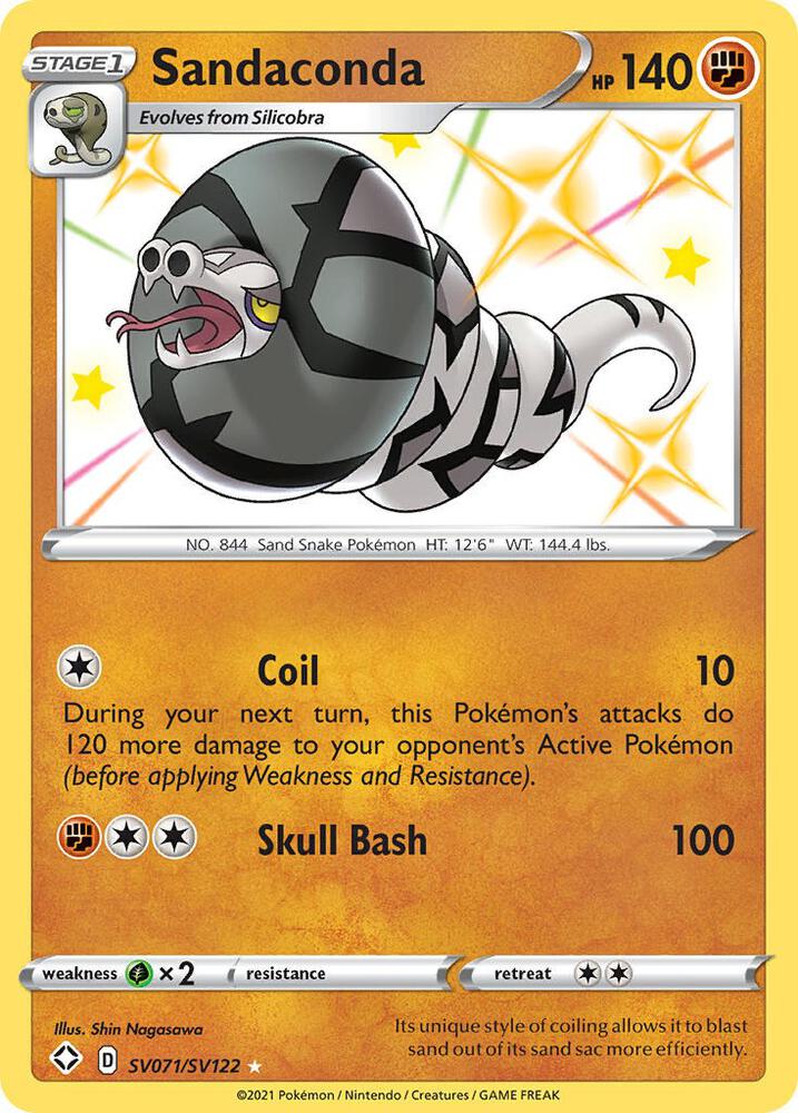 Pokemon Sandaconda SV071/SV122 Shining Fates