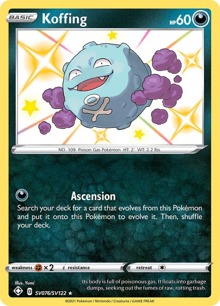 Pokemon Koffing SV076/SV122 Shining Fates