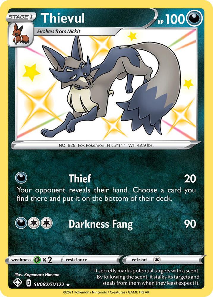 Pokemon Thievul SV082/SV122 Shining Fates