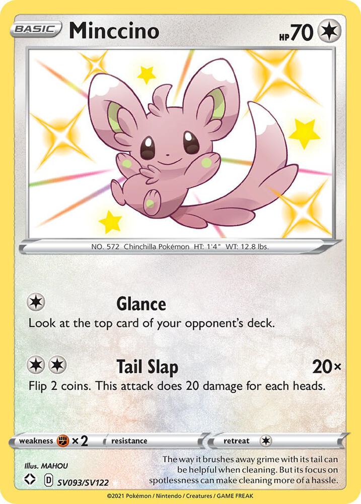 Pokemon Minccino SV093/SV122 Shining Fates