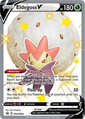 Pokemon Eldegoss V SWSH084 SWSH Black Star Promos