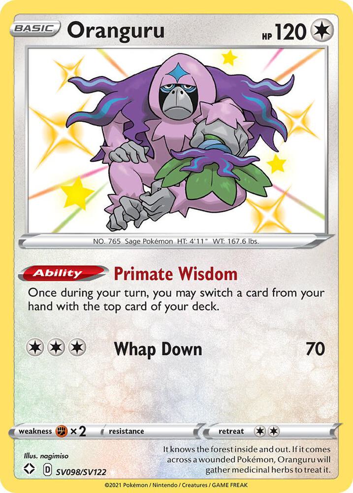 Pokemon Oranguru SV098/SV122 Shining Fates