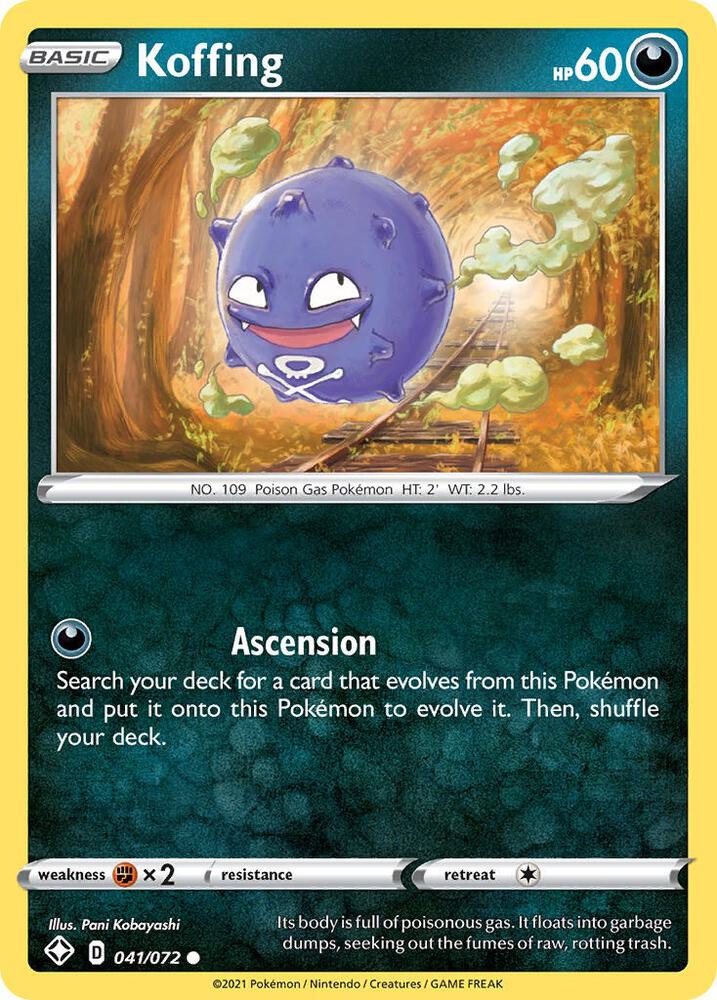 Pokemon Koffing 41/72 Shining Fates