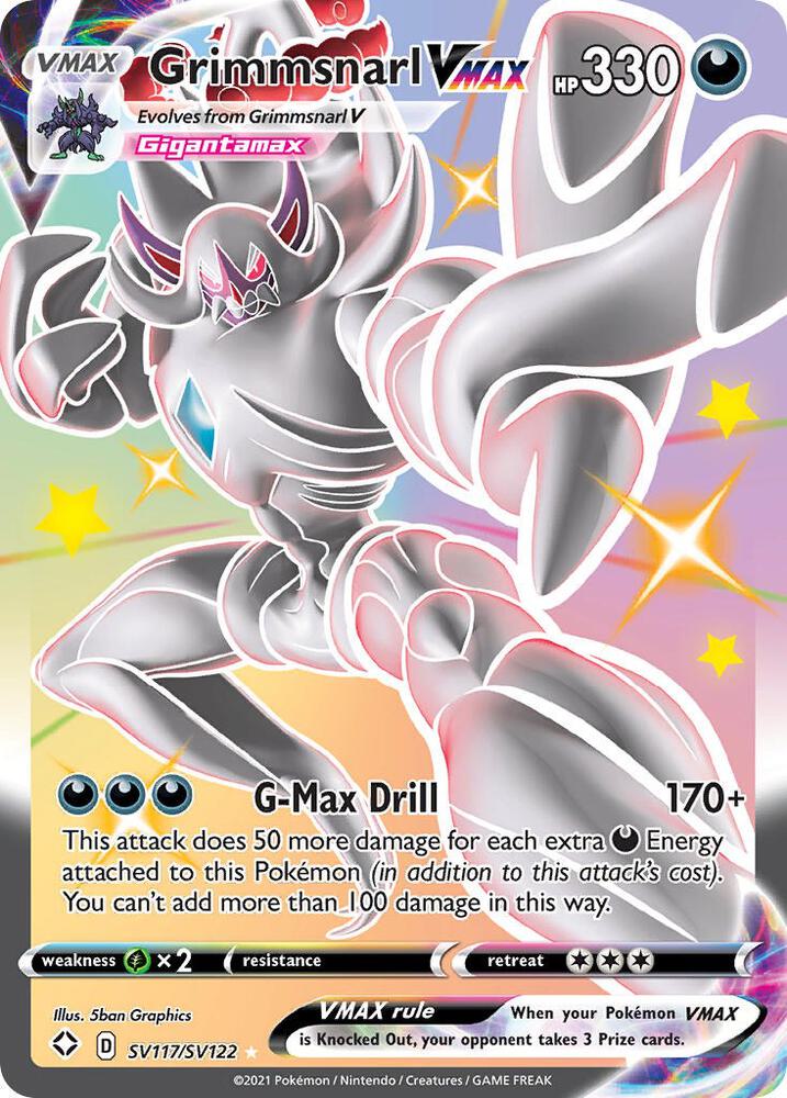 Pokemon Grimmsnarl VMAX SV117/SV122 Shining Fates
