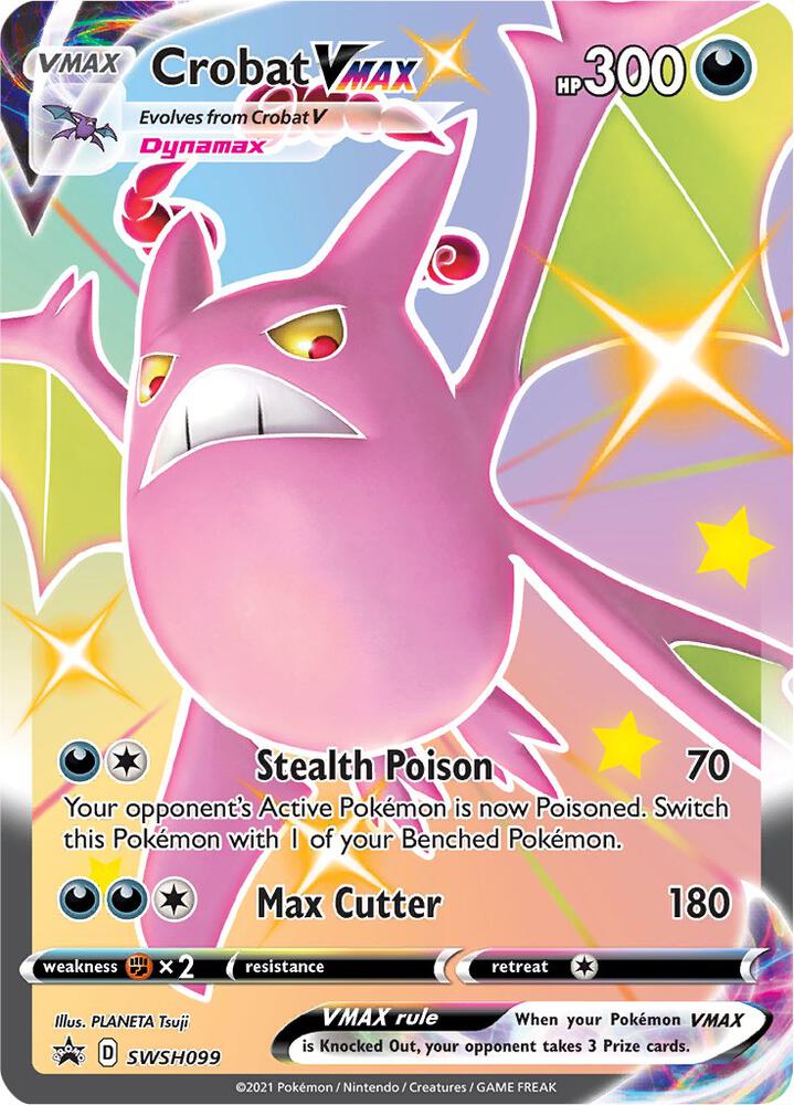Pokemon Crobat VMAX SWSH099 SWSH Black Star Promos