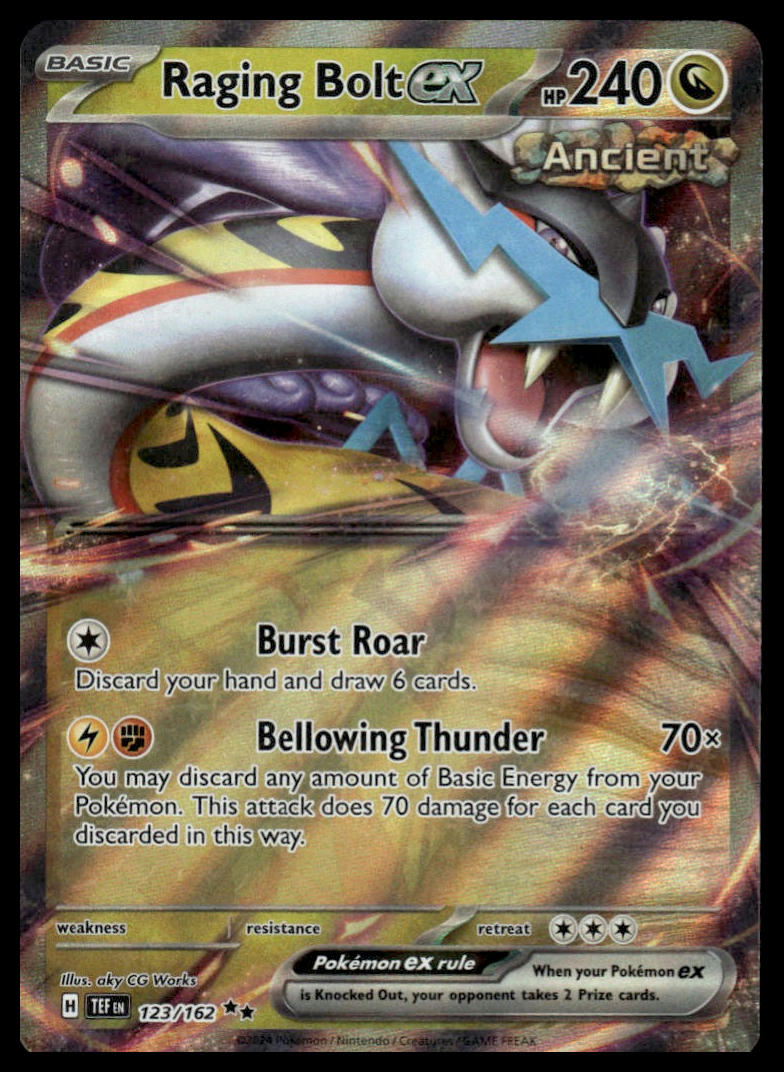 Pokemon TCG Raging Bolt ex #123/162 SV05: Temporal Forces