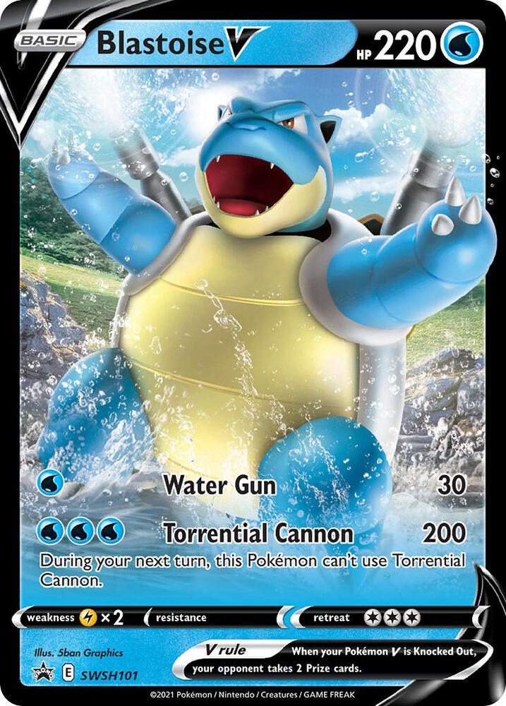 Pokemon Blastoise V SWSH101 SWSH Black Star Promos