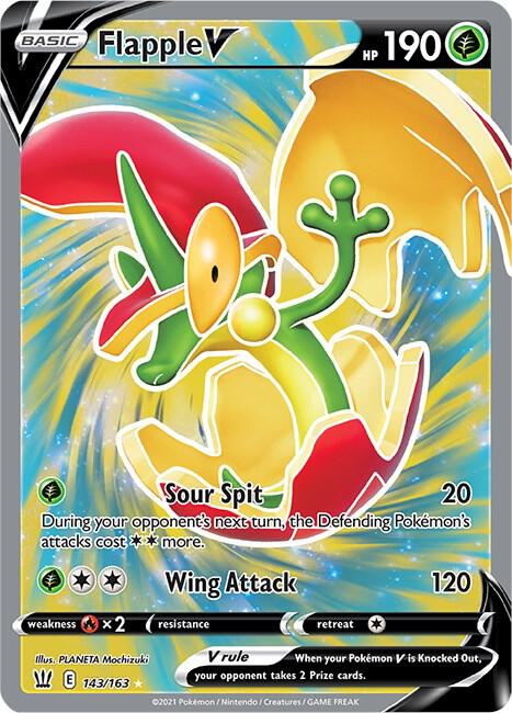 Pokemon Flapple V 143/163 Battle Styles