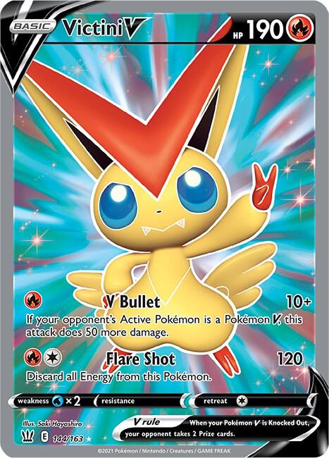 Pokemon Victini V 144/163 Battle Styles