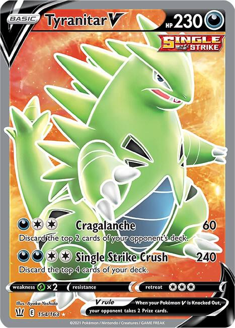Pokemon Tyranitar V 154/163 Battle Styles