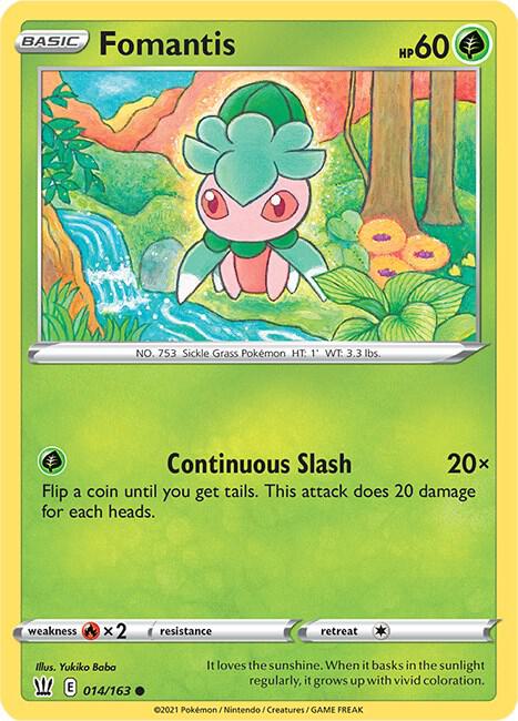 Pokemon Fomantis 14/163 Battle Styles