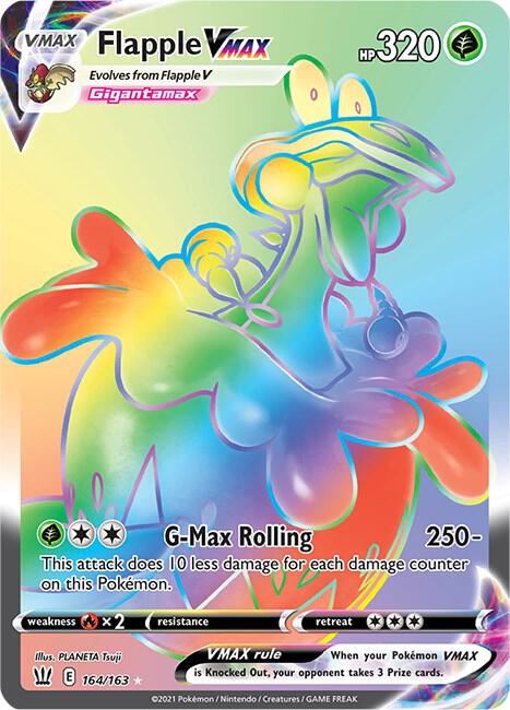Pokemon Flapple VMAX 164/163 Battle Styles