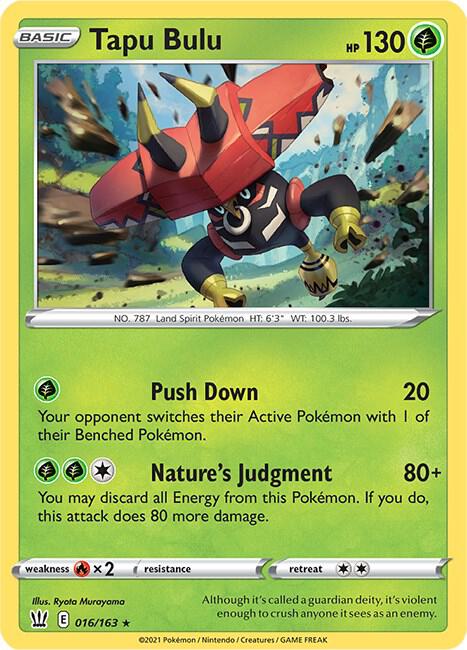 Pokemon Tapu Bulu 16/163 Battle Styles