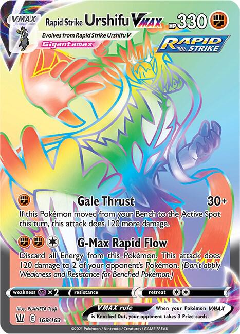 Pokemon Rapid Strike Urshifu VMAX 169/163 Battle Styles