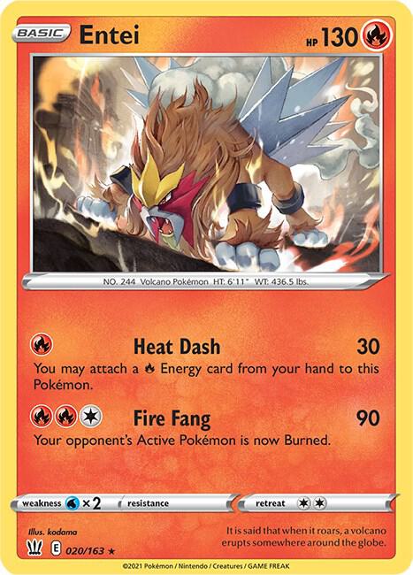 Pokemon Entei 20/163 Battle Styles
