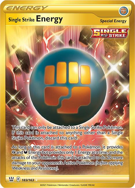 Pokemon Single Strike Energy 183/163 Battle Styles