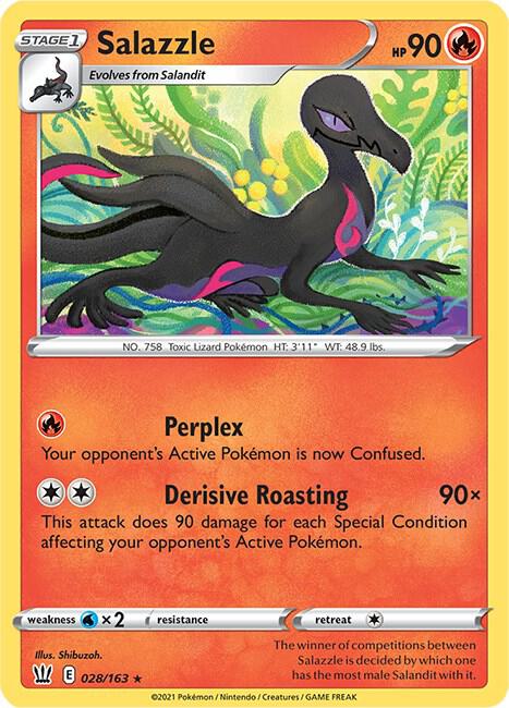 Pokemon Salazzle 28/163 Battle Styles