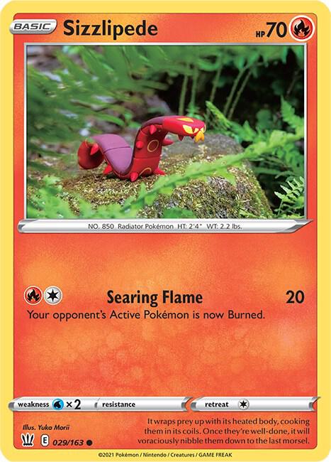 Pokemon Sizzlipede 29/163 Battle Styles