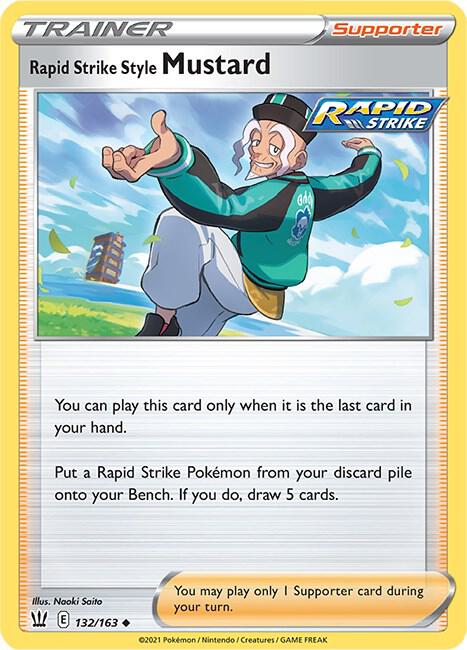 Pokemon Rapid Strike Style Mustard 132/163 Battle Styles