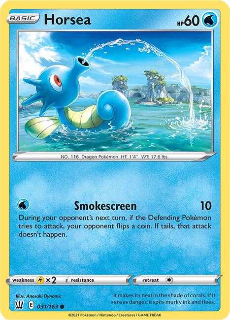 Pokemon Horsea 31/163 Battle Styles