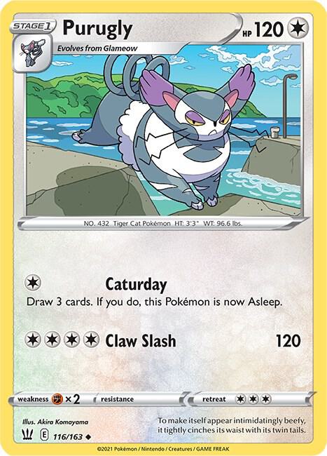 Pokemon Purugly 116/163 Battle Styles